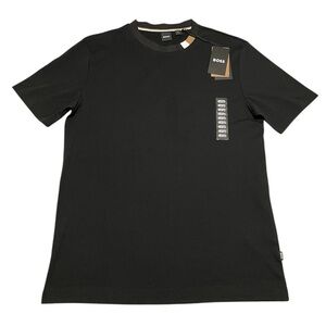 BOSS Tiburt X Men's Short Sleeve Crewneck cotton T-shirt Top in black size L